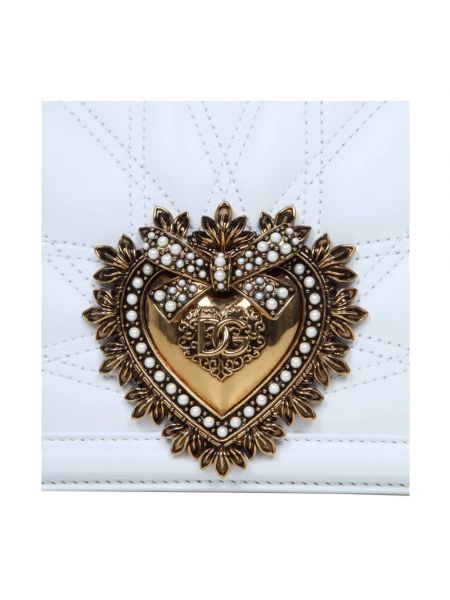 Bolsa de hombro acolchada Dolce & Gabbana blanco