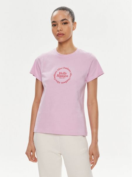 Priliehavé tričko Helly Hansen ružová