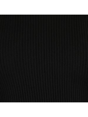 Jersey cuello alto con cuello alto de tela jersey Coperni negro