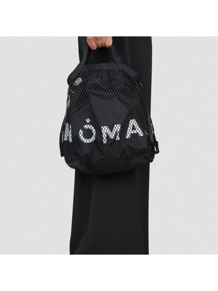 Mesh shopper handtasche mit taschen Noma T.d. schwarz