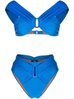 Bikini na sprzączkę Noire Swimwear niebieski