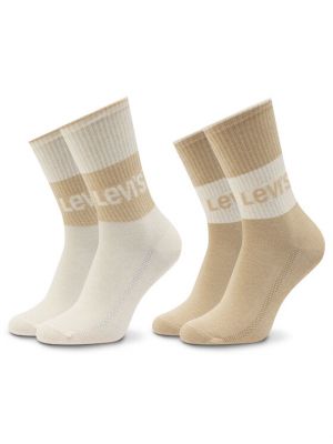 Ψηλές κάλτσες Levi's μπεζ