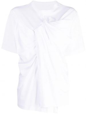 Bavlnené tričko Jnby biela