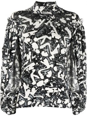 Trykt bluse Stella Mccartney svart