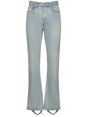 Bavlnené bootcut džínsy Balenciaga modrá