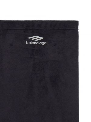 Schal mit print Balenciaga schwarz