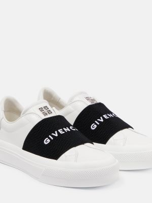 Кожаные кроссовки Givenchy белые