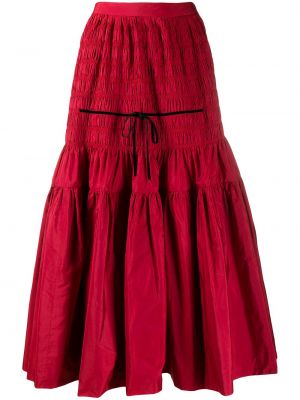 Falda larga Molly Goddard rojo