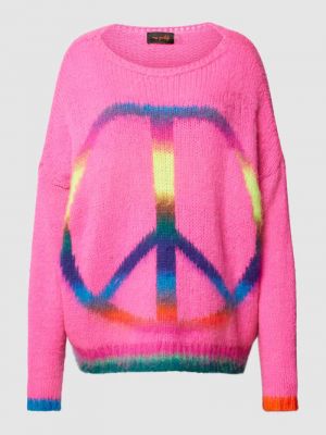 Dzianinowy sweter Miss Goodlife Różowy