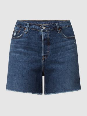 Szorty jeansowe z wysoką talią Levi's® Plus niebieskie