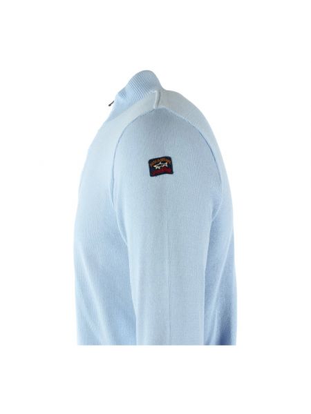 Jersey cuello alto de algodón Paul & Shark azul