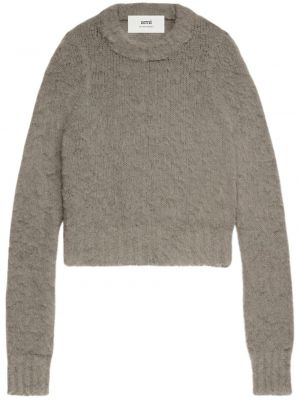 Pullover mit rundem ausschnitt Ami Paris braun