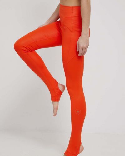 Legginsy Adidas By Stella Mccartney, pomarańczowy