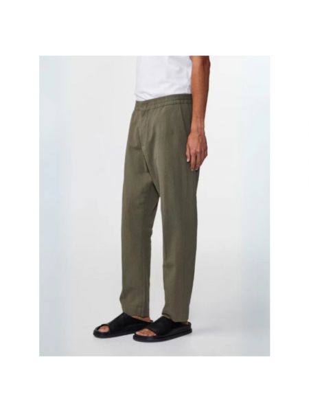 Pantalones rectos de algodón Nn07 verde