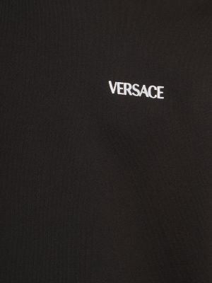 Mikina s potlačou Versace čierna