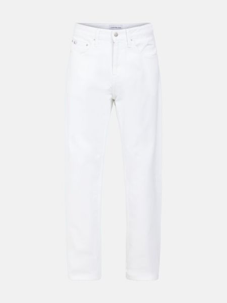 Белые прямые джинсы Calvin Klein Jeans