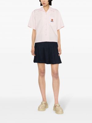 T-shirt en coton à fleurs Kenzo rose