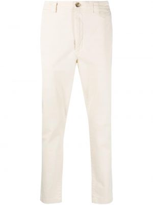 Pantalon droit en coton Woolrich blanc