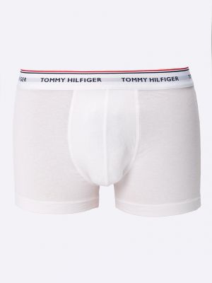 Slipy slim fit Tommy Hilfiger białe