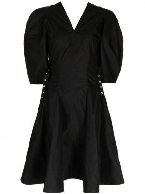 Sukienka koktajlowa z dekoltem w serek 3.1 Phillip Lim czarna