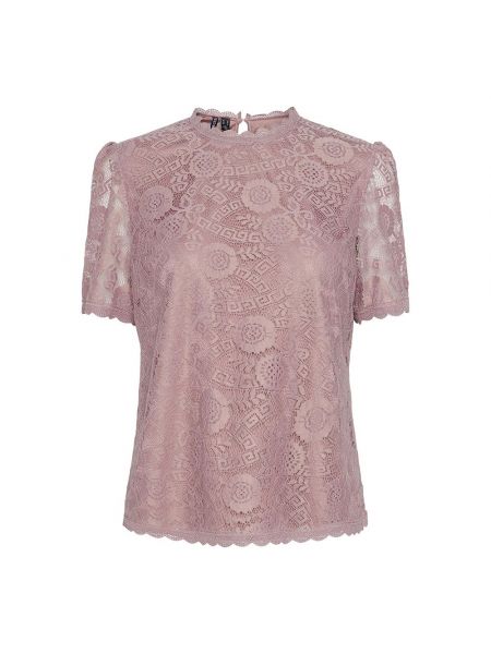 Блузка с коротким рукавом Pieces розовая