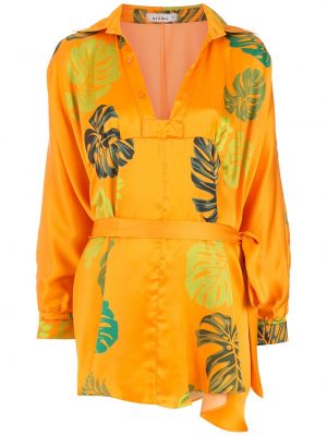 Mustriline kleit Amir Slama oranž