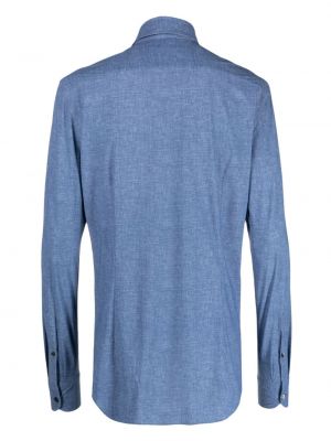 Koszula jeansowa Corneliani niebieska
