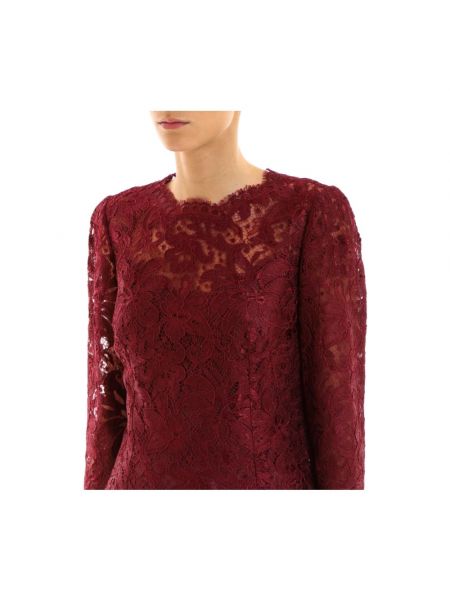 Blusa de punto de tela jersey de cuello redondo Dolce & Gabbana