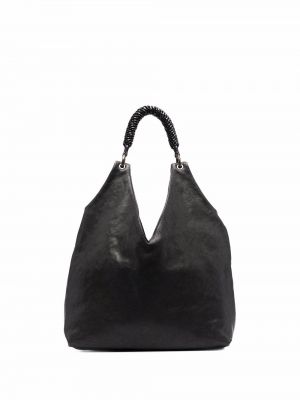 Плетени шопинг чанта Officine Creative черно