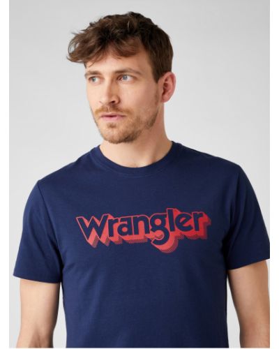 Tričko Wrangler modrá