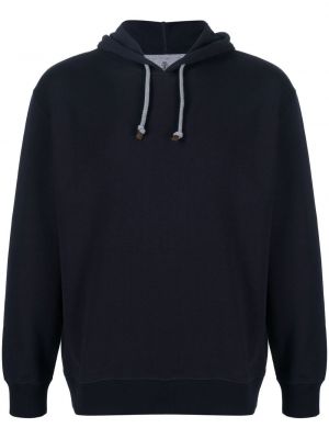 Hoodie Brunello Cucinelli blå