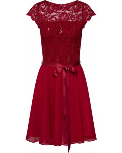 Коктейлна рокля Swing червено