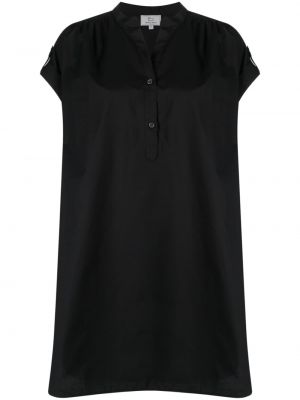 Памучна мини рокля Woolrich черно