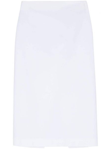 Bavlněné pouzdrová sukně Sportmax bílé