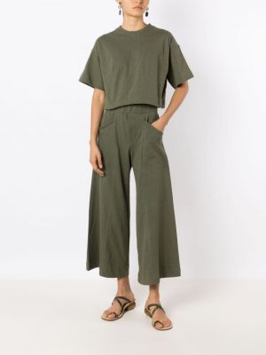 Bavlněné kalhoty Osklen zelené