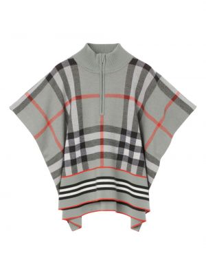 Neule vetoketjulla tytöille Burberry Kids harmaa