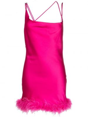 Κοκτέιλ φόρεμα με φτερά Loulou ροζ