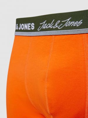 Bokserki slim fit Jack & Jones pomarańczowe