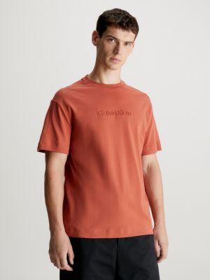 Camiseta Calvin Klein naranja
