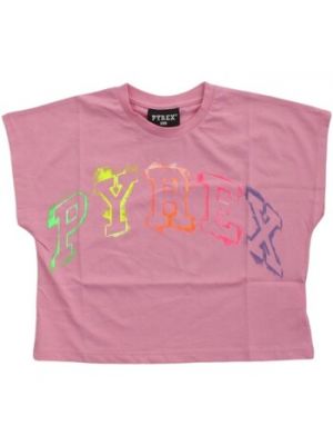 Różowa koszulka z krótkim rękawem Pyrex