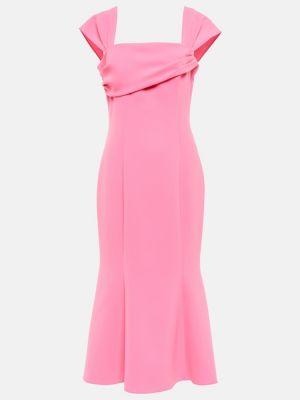 Rochie midi Carolina Herrera roz