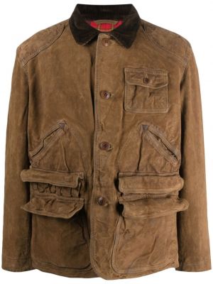 Kašmira dabīgās ādas dūnu jaka ar volāniem Polo Ralph Lauren