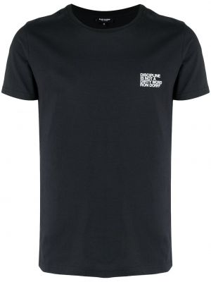 Camiseta con estampado Ron Dorff negro