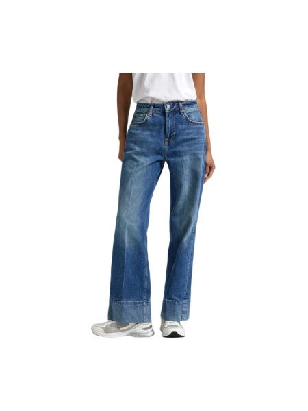 Spodnie Pepe Jeans niebieskie