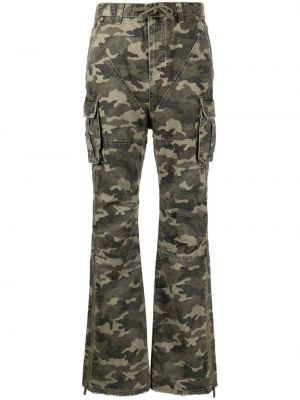 Pantaloni con stampa camouflage Smfk verde