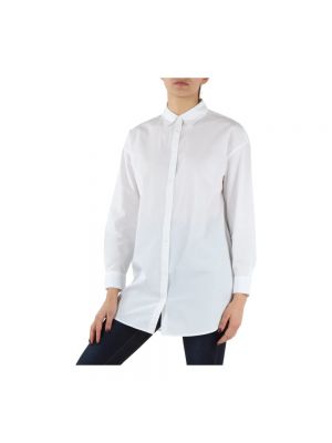 Camisa de algodón oversized Armani Exchange blanco