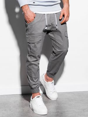 Kalhoty Ombre Clothing šedé