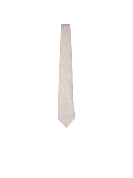 Jedwabny krawat Brunello Cucinelli biały