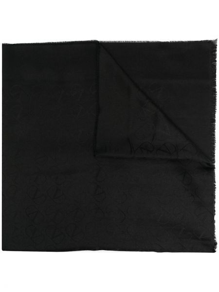 Bufanda con estampado Valentino negro
