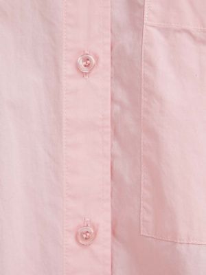 Розовая хлопковая рубашка свободного кроя By Malene Birger